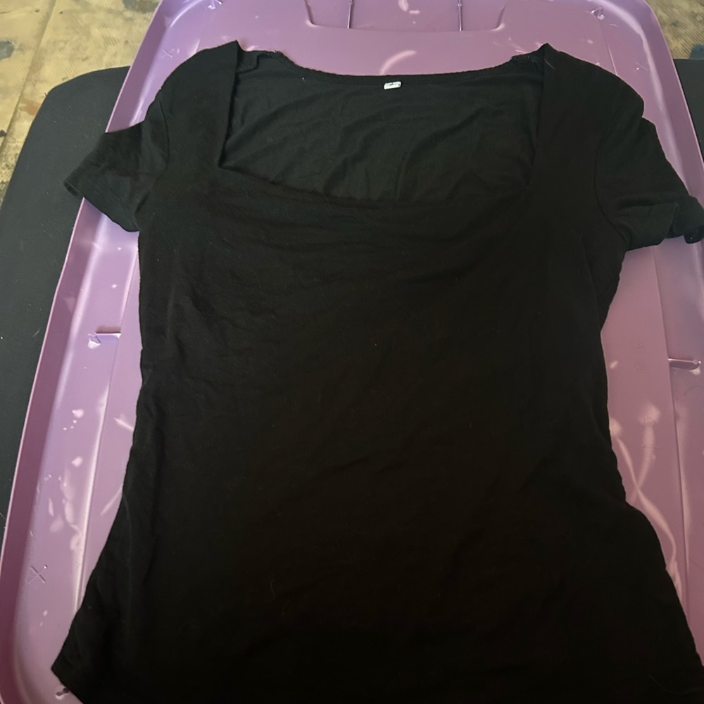 SHEIN Black Short Sleeve Tee